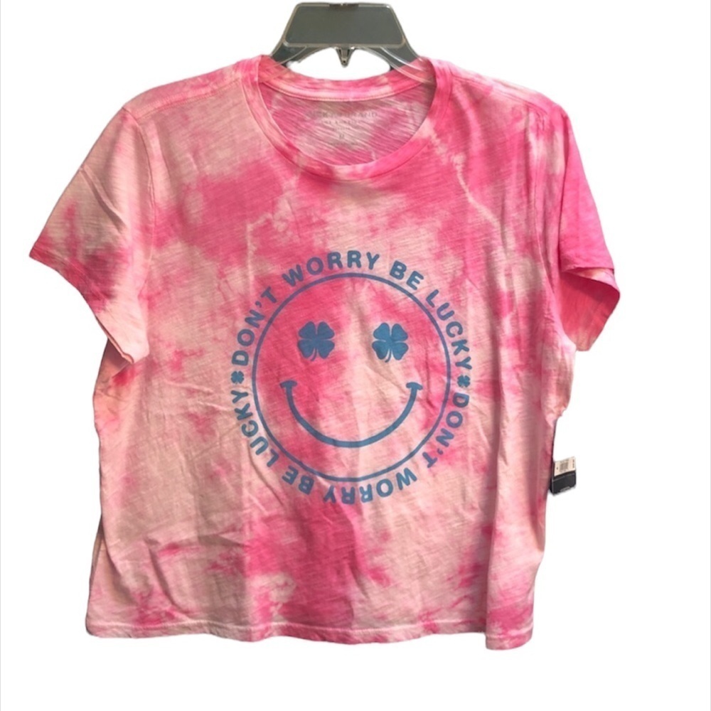 NWT LUCKY BRAND SMILEY TIE DYE TEE